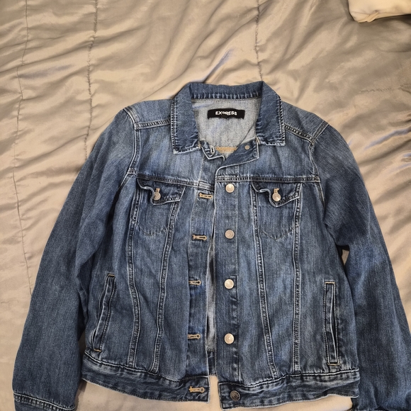 Express Jackets & Blazers - Express Classic Blue Denim Jacket